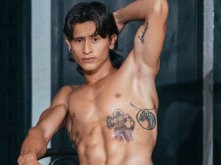 muscleken profilbild på webbkameramodell