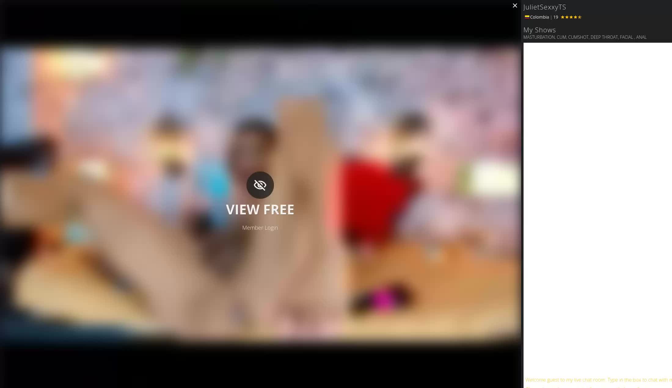 Intérprete JulietSexxyTS Video 1