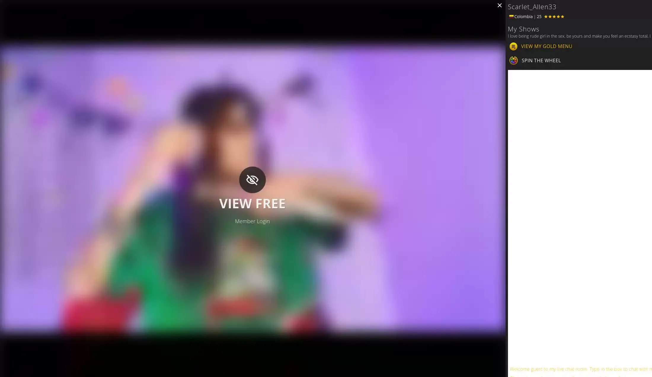 Intérprete Scarlet_Allen33 Video 2